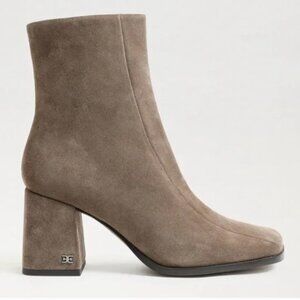NIB Sam Edelman Women Mayla Olive  Squared Toe Suede Leather Boots Size 9 New